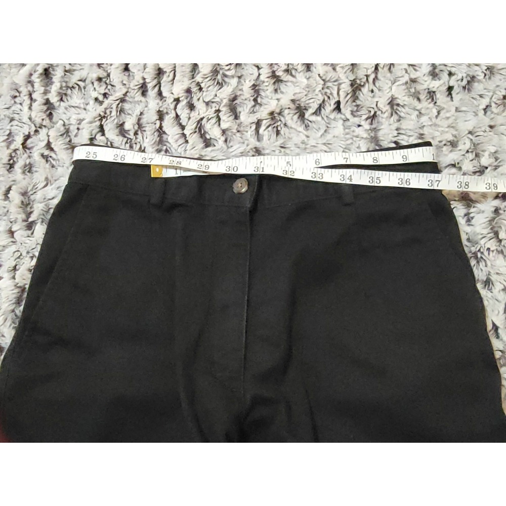 LLBean Womens Size 4 Black Cotton Casual Shorts Elastic Waist‎ - Picture 3 of 7